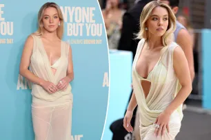 Sydney Sweeney sizzles in sheer gown over lingerie at Australian premiere of ‘Anyone But You’