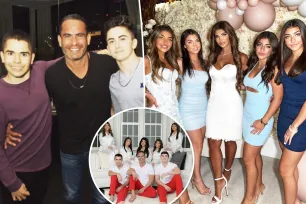 Teresa Giudice and Luis Ruelas beam in blended family Christmas photos