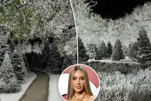 Kim Kardashian transforms LA backyard into winter wonderland: ‘Snow everywhere’