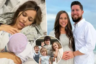 Jessa Duggar gives birth to fifth baby with husband Ben Seewald after miscarriage