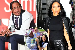 Bre Tiesi gets called ‘the chosen one’ after locking lips with Nick Cannon in stunning Christmas card