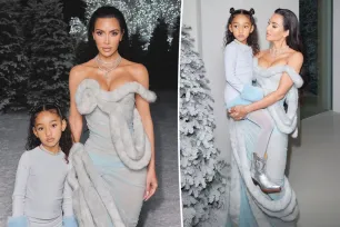 Chicago West, 5, is mom Kim Kardashian’s ‘twin’ in new family photos from Christmas Eve bash