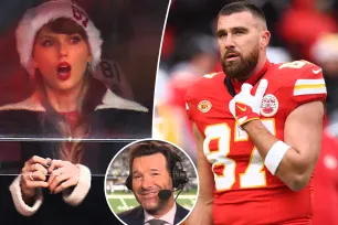 Tony Romo accidentally calls Taylor Swift Travis Kelce’s ‘wife’ for second time