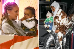 A$AP Rocky and Rihanna’s sons Riot and RZA sport 4-figure designer duds in Aspen