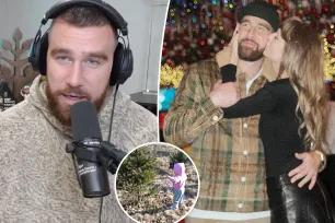 Travis Kelce sweetly references Taylor Swift’s song ‘Christmas Tree Farm’ after spending holidays together