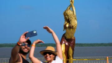 Shakira's home city Barranquilla, Colombia unveils giant statue of the Grammy-winning singer