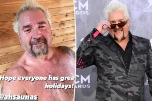 Guy Fieri shares sweaty, shirtless sauna selfie after ‘last workout’ of 2023