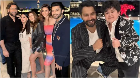 Kriti Sanon, Varun Dhawan and Abdu Rozik party with MS Dhoni: ‘Bidding goodbye to 2023 with the best energies around’