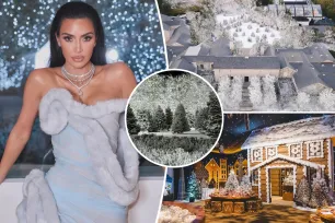 Kim Kardashian slammed for ‘wasteful’ fake snow at her LA mansion: ‘Out of touch with reality’