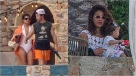 Priyanka Chopra hugs Nick Jonas as they enjoy some beach time in Cabo with daughter Malti Marie Chopra Jonas, see photos