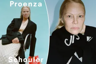 Pamela Anderson, 56, goes makeup-free for Proenza Schouler’s spring campaign