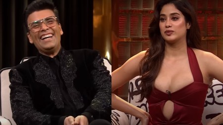 Karan Johar can’t stop laughing as Janhvi Kapoor recalls the ‘flirty message’ she got from a Bollywood actor: ‘Can I see all of your beauty spots?’