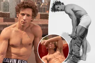 ‘The Bear’ star Jeremy Allen White smolders in shirtless Calvin Klein campaign