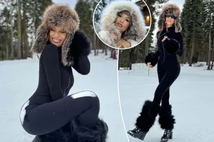 Jeannie Mai shares gold bikini ‘thirst trap’ in the snow to celebrate 45th birthday amid Jeezy divorce