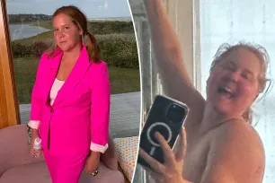 Amy Schumer ditches shirt for underwear selfie showing ‘40 extra’ pounds: ‘Still got it’