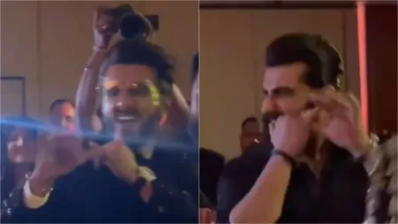 Arjun Kapoor and Ranveer Singh have an epic dance-off at wedding, guests join in. Watch