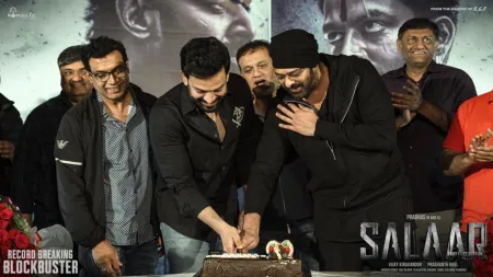 Prabhas, Prithviraj, and Prashanth Neel celebrate success of Salaar Part 1 Ceasefire. See pics