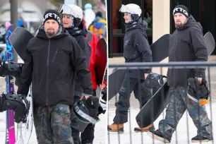 Cameron Diaz and husband Benji Madden bundle up for snowboarding date in Aspen