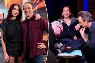 Dua Lipa and Seth Meyers are ‘bonded for life’ after getting matching tattoos on air