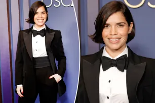 America Ferrera suits up in tuxedo for Governors Awards 2024 red carpet: ‘A vibe’