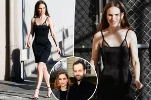 Natalie Portman steps out in strappy black revenge dress after fueling divorce rumors