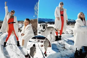 Kate Hudson and look-alike daughter Rani Rose, 5, enjoy snowy stroll in matching coats