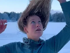 Video: Woman's Hair Freezes As She Steps Outside Into Sub-Zero Sweden Weather