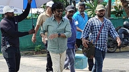 Rajinikanth radiates exuberance in new pic from Vettaiyan set, fan says, ‘Slaying even in his 70s’