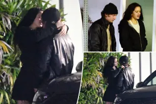 Jeremy Allen White and Rosalía have steamy make-out session during LA date night