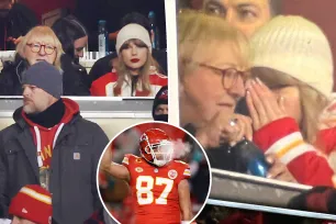 ‘Favorite duo’ Taylor Swift and Donna Kelce seen bonding at Travis’ bitterly cold Chiefs game