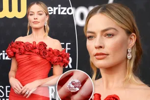 Margot Robbie dazzles in nearly 100 carats of diamonds at Critics Choice Awards