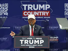 Climate Protesters Interrupt Donald Trump's Campaign In Iowa