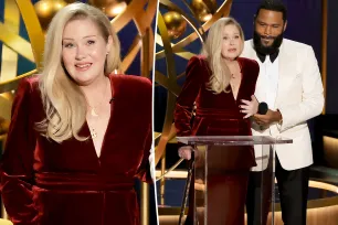 Christina Applegate makes surprise appearance at 2024 Emmys in plunging red gown, jokes body is ‘not by Ozempic’