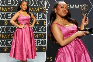 Quinta Brunson’s stylist defends her wrinkled Emmys 2024 dress: ‘Guys … it’s crushed satin’