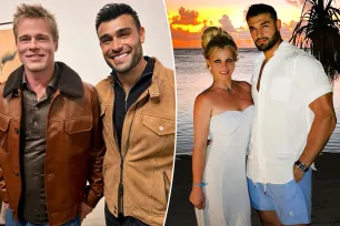 Sam Asghari name drops ex Britney Spears to score picture with her favorite actor Brad Pitt