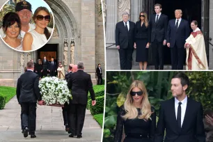 Trump family attends Melania’s mother Amalija Knavs’ funeral in Palm Beach