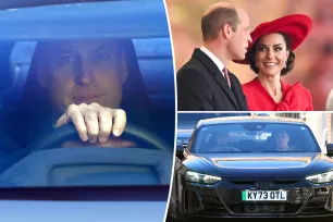 Prince William seen leaving hospital where Kate Middleton is recovering from abdominal surgery