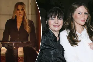 Melania Trump gives emotional tribute to her ‘beloved’ late mother Amalija Knavs at funeral