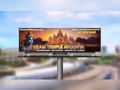 Huge Ram Temple Billboard Put Up In US State Ahead Of Consecration