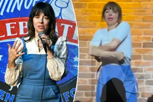 Comedian Natasha Leggero ditches shirt for cheering crowd at LA stand-up show