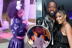 Gabrielle Union and Dwyane Wade’s daughter Kaavia, 5, sweetly sings ‘Happy Birthday’ as he rings in 42