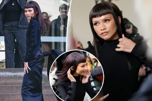 Zendaya rocks blunt ‘Gale Weathers’ bangs at Schiaparelli Paris Fashion Week show