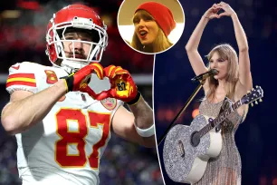 Travis Kelce gives sweet nod to Taylor Swift with touchdown celebration at Chiefs vs. Bills game