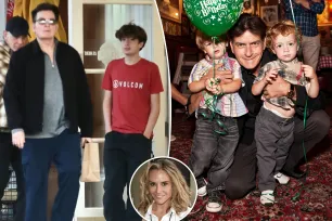 Charlie Sheen says sons are ‘grateful’ that he’s ‘present’ and ‘responsible’ while mom Brooke Mueller battles addiction