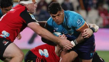 Super Rugby Pacific: Blockbusting midfielder Levi Aumua settles into new surroundings at Crusaders