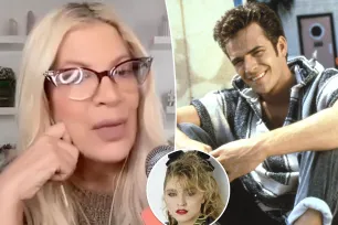 Tori Spelling reveals ‘90210’ co-star Luke Perry secretly dated Madonna: He was ‘the coolest’