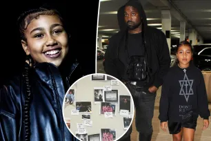 Kanye West shares video of daughter North, 10, storyboarding her own music video