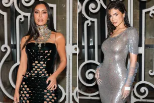 Kim Kardashian and Kylie Jenner have mermaid moment at Maison Margiela show during Paris Fashion Week