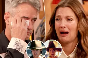 Drew Barrymore and Dermot Mulroney cry on camera during emotional surprise ‘Bad Girls’ reunion