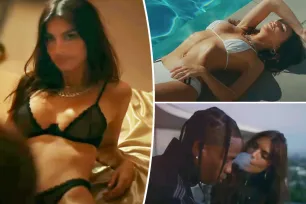 Emily Ratajkowski goes from the pool to the bedroom in Travis Scott’s steamy new music video